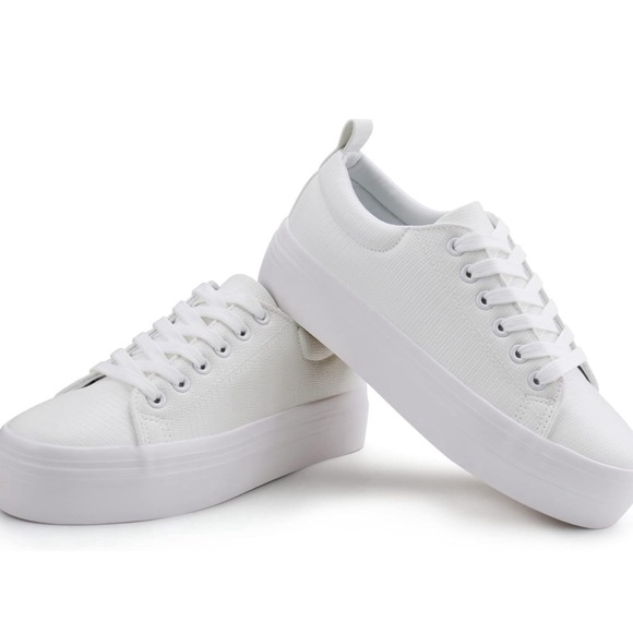 JABASIC Women Lace Up Platform Sneakers - Picture 2 of 11